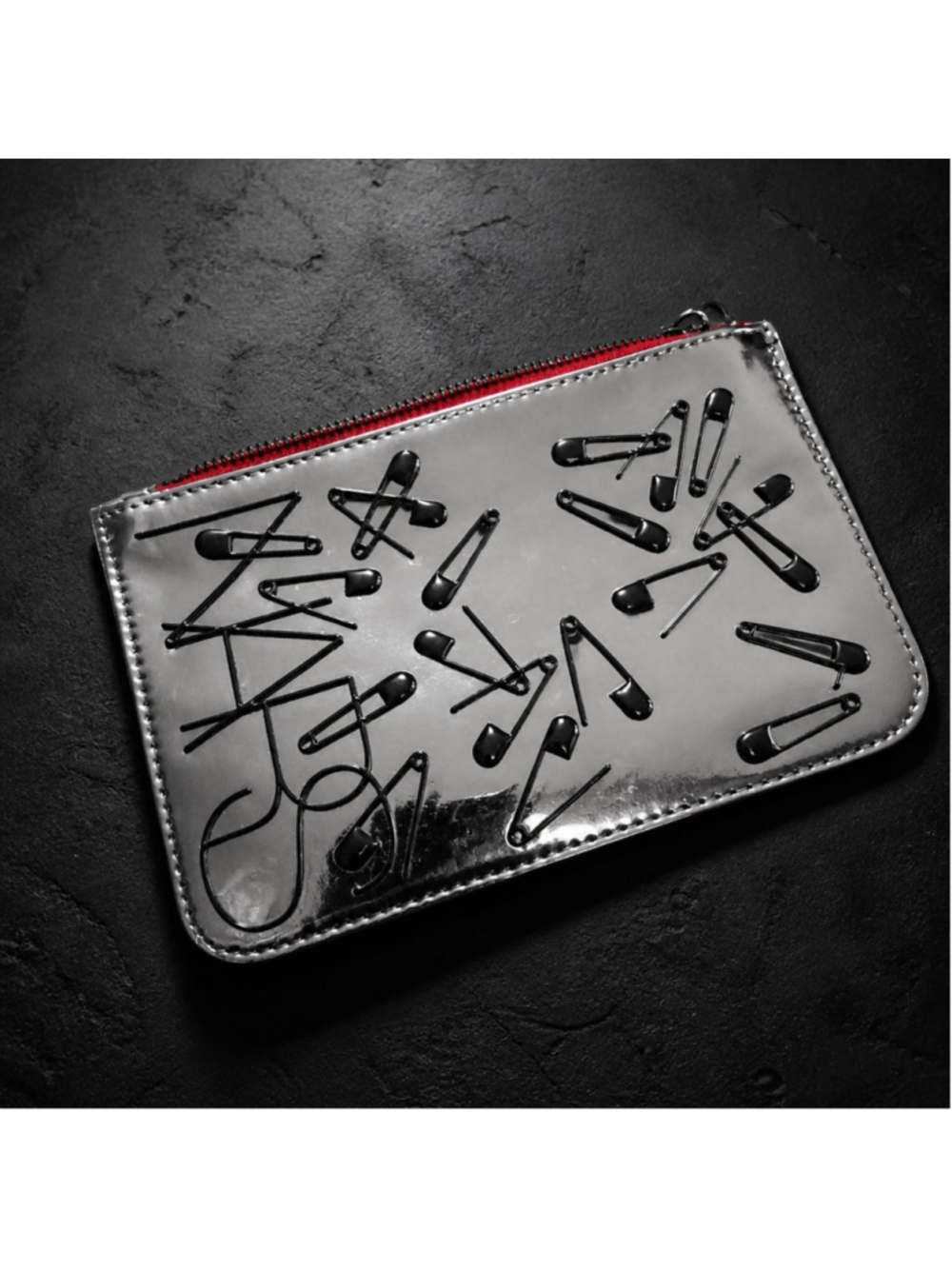 Rare Limited Release NARS Cosmetic Bag Mirrored Silver Collectible Punk Rock